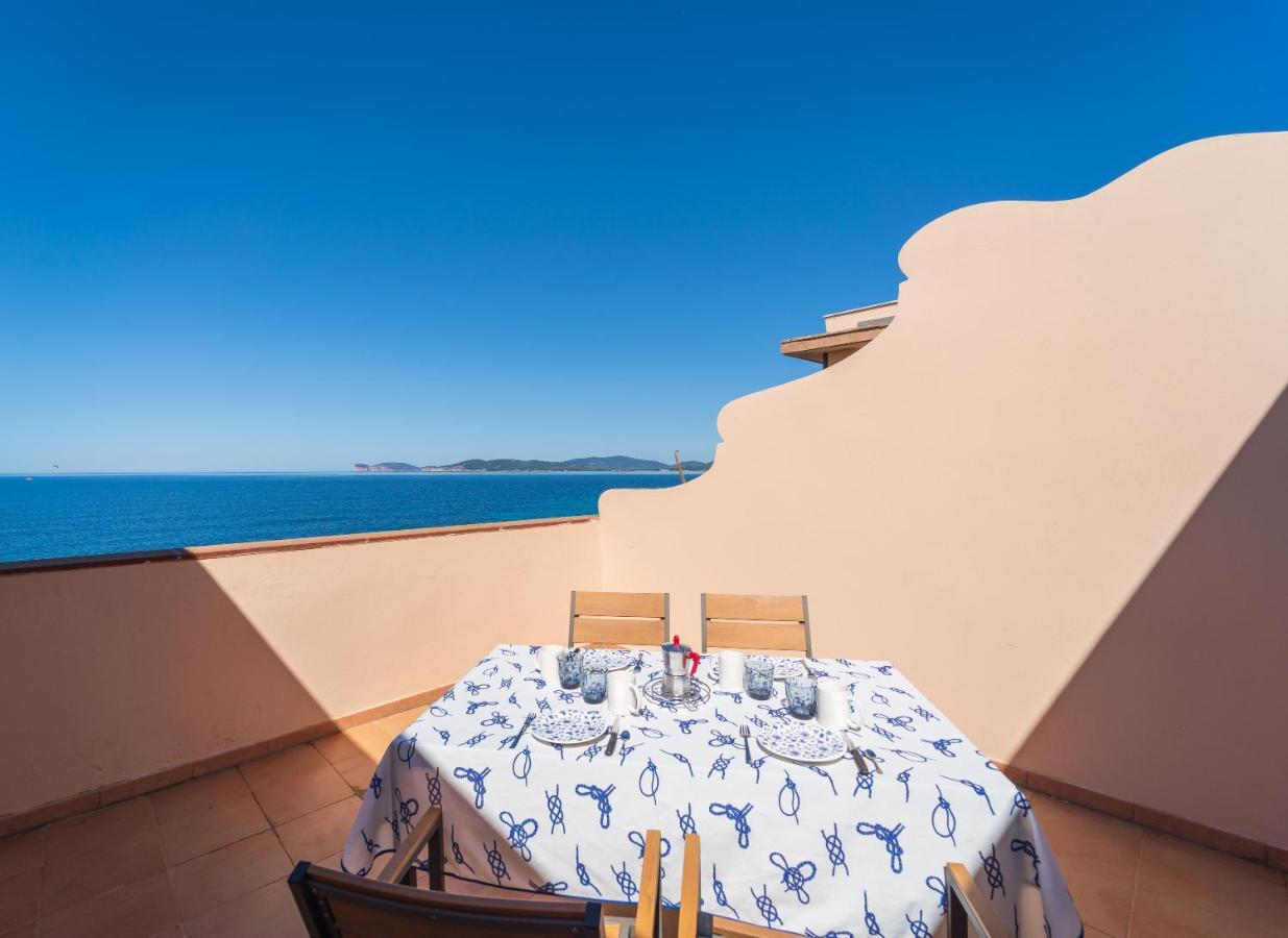 Appartamento Sea Front Terrace Marco Polo Alghero Esterno foto